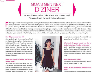Goa's Gen Next D'ziner