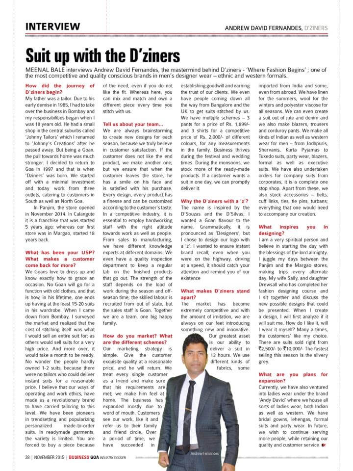 Interview with Andrew